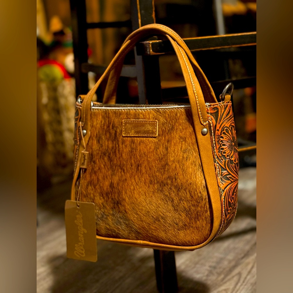 Wrangler Tan and Brown Women's Shoulder Bag